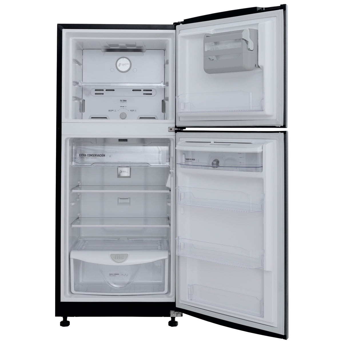 Nevera Haceb No Frost 271 Litros Manija Externa Negro Esmeralda Inverter - NEV 271 SE DA ME NE INV