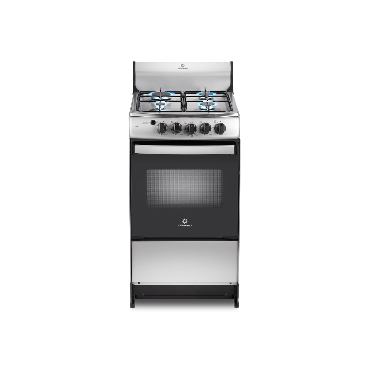 Estufa Indurama Capri 4 Ptos Inox - Línea Spazio Plus - 30001799