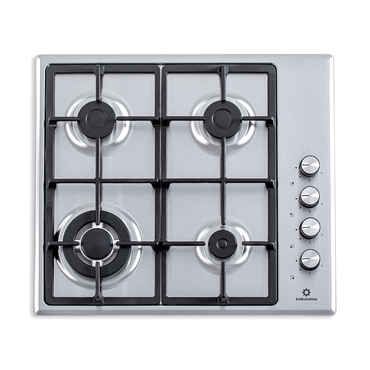 Estufa Empotrable 60 cm Inox 4 Quemadores Triple Corona Indurama Gas Natural. EGI-604AIF