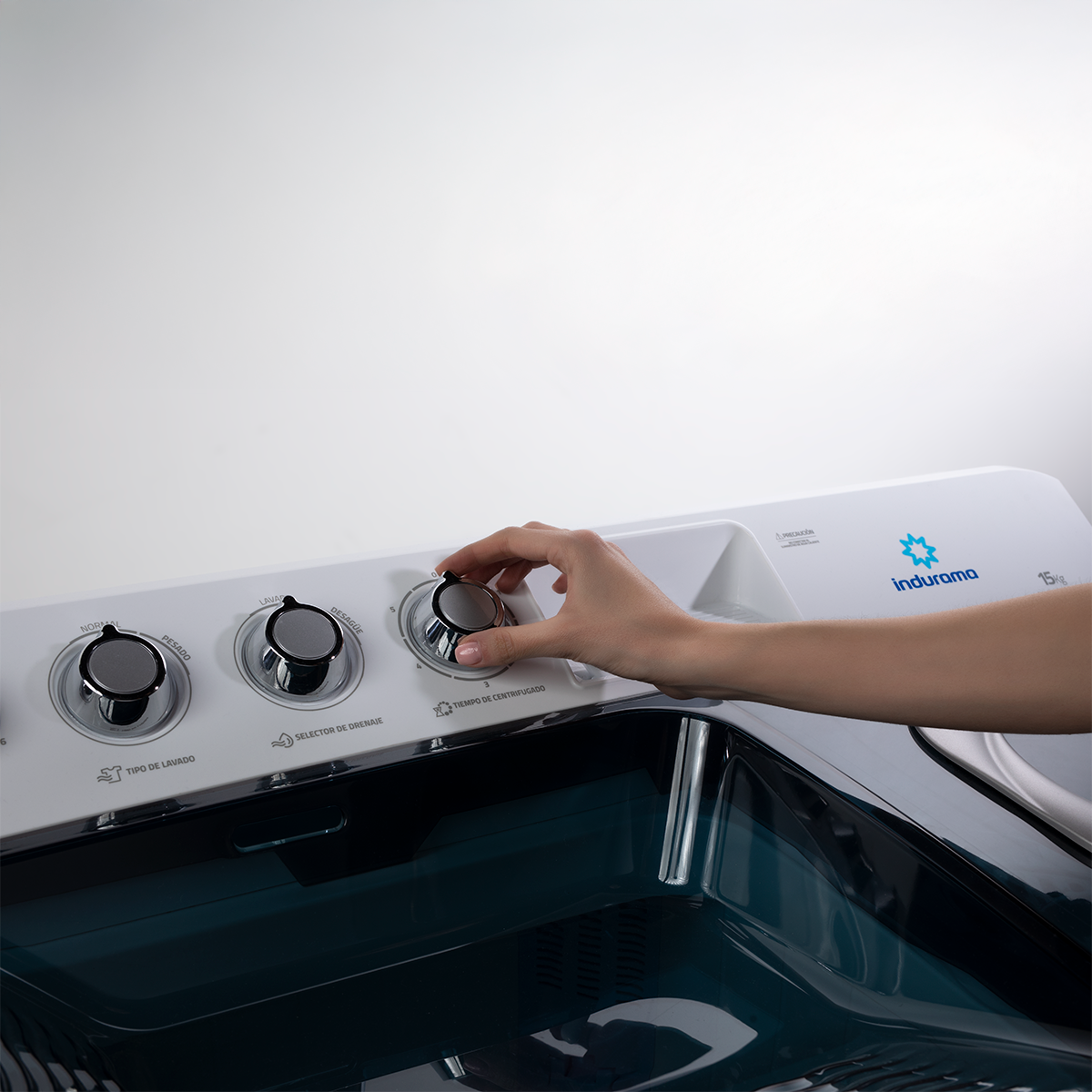 Lavadora Semiautomatica Indurama 15Kg - LRI-15BLSA