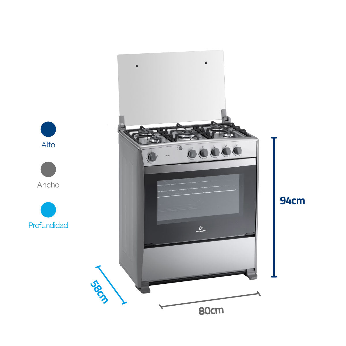 Estufa INDURAMA Alcala Quarzo Gas Natural 30001145