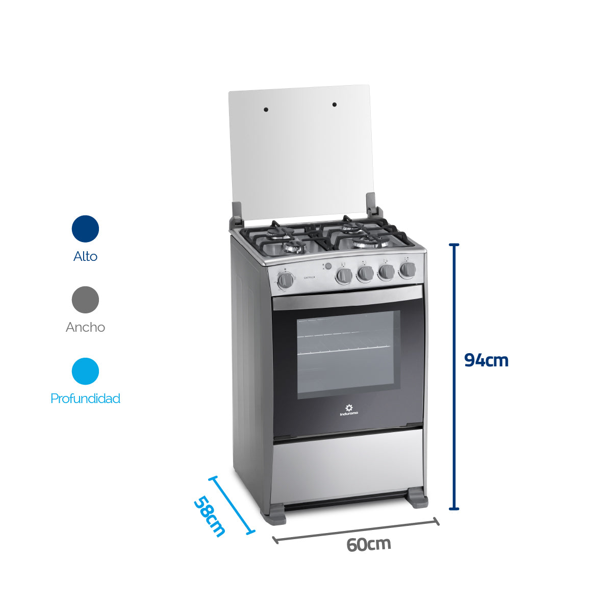 Estufa INDURAMA Castilla Quarzo Gas Natural 30001144