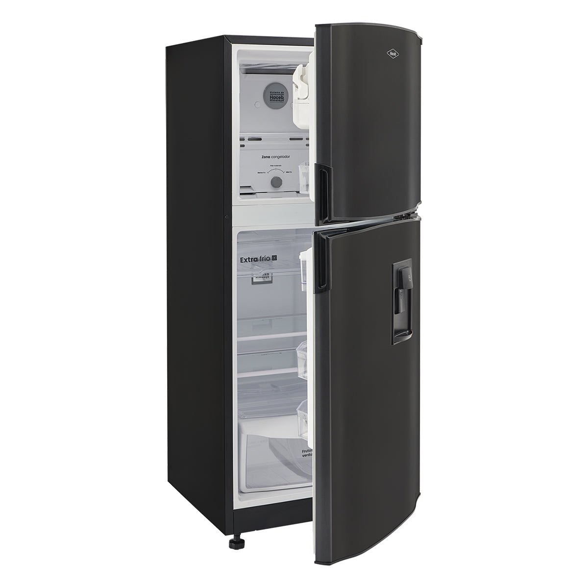 Nevera Haceb No Frost 243 litros manija integrada gris plomo -  N 243 SE MI PLOMO