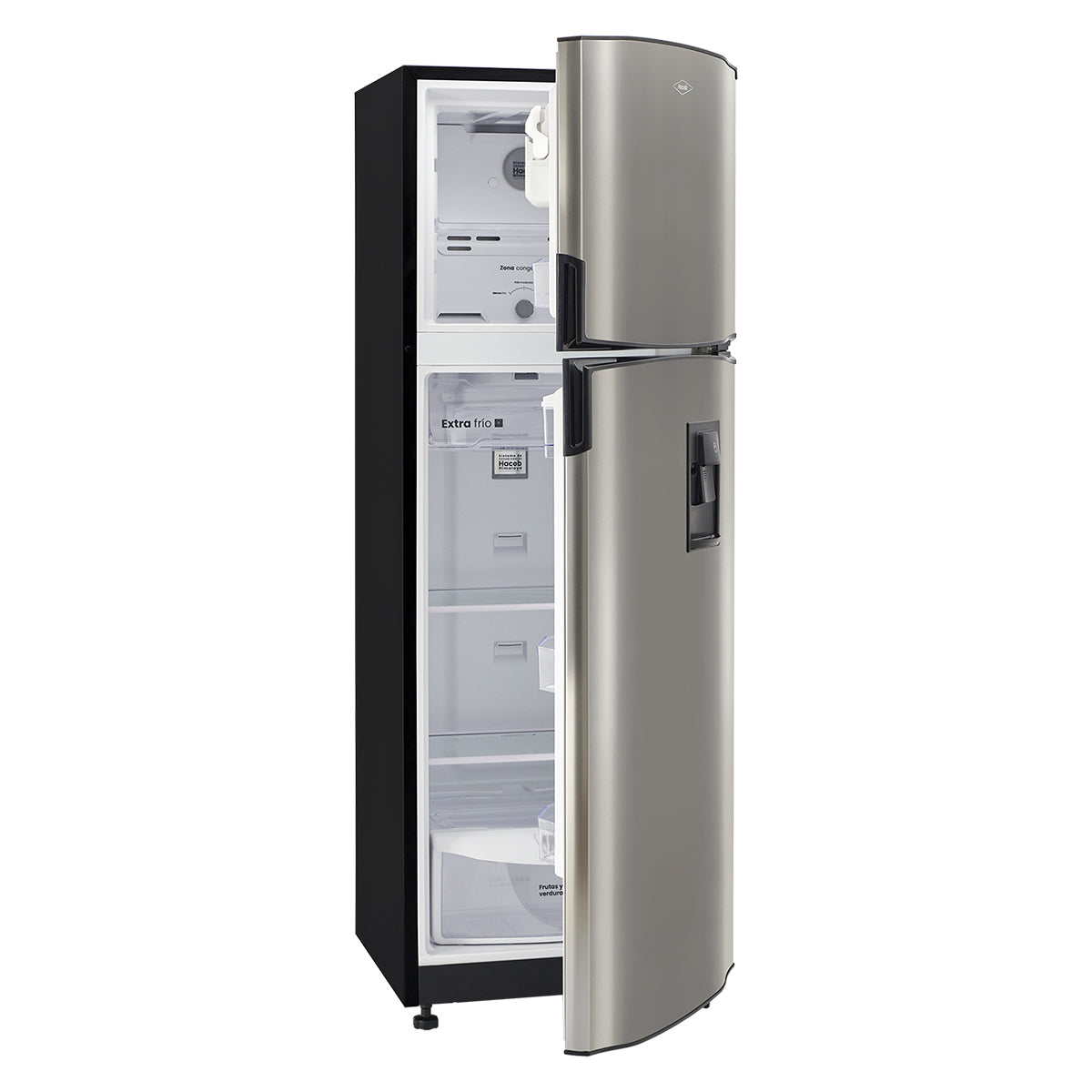Nevera Haceb No Frost 271 Litros Manija Integrada Inox Inverter -  NEV 271 SE DA MI INOX INV