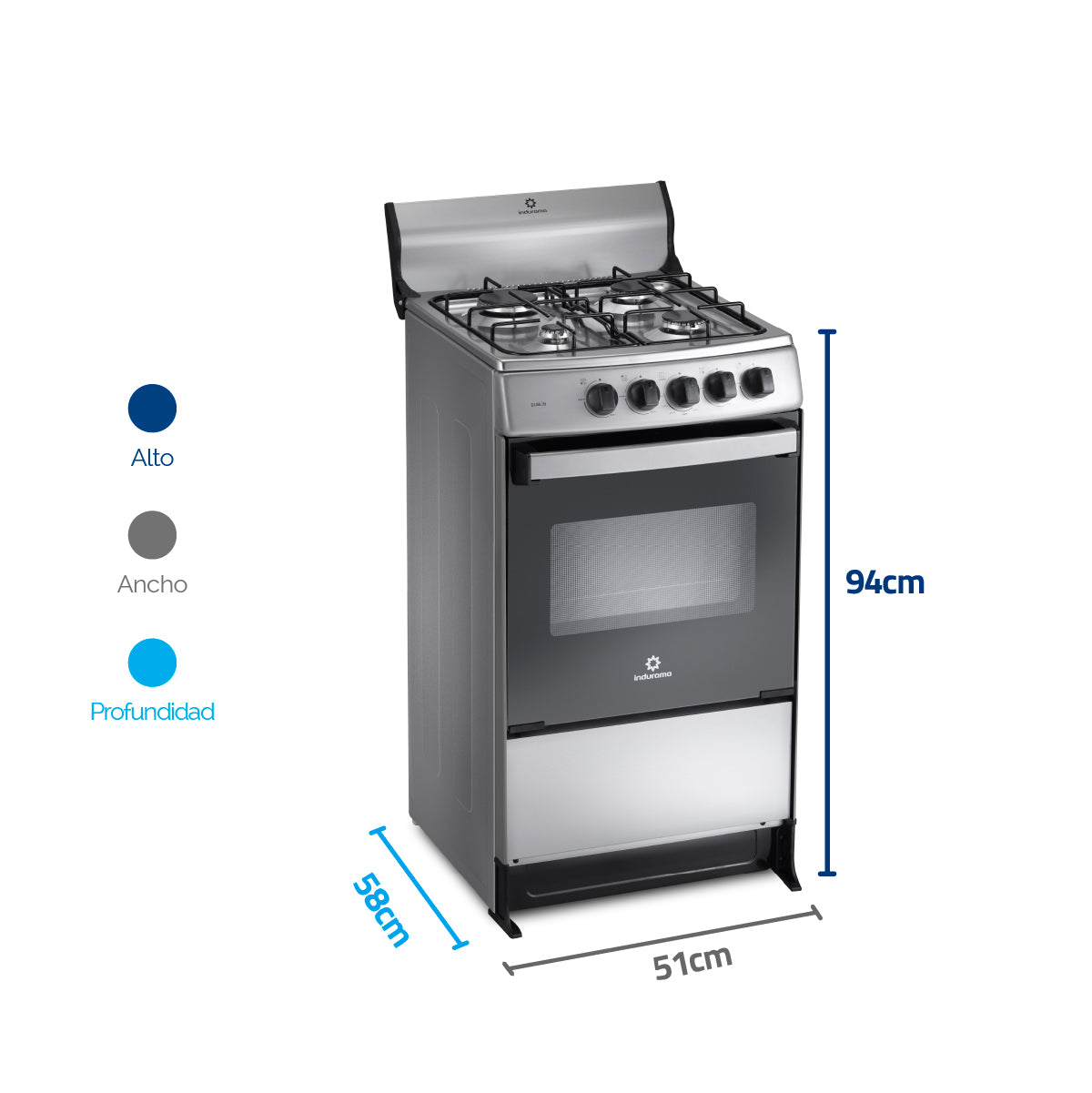 Estufa INDURAMA Dublin 4 PTOS 20" - 30001500