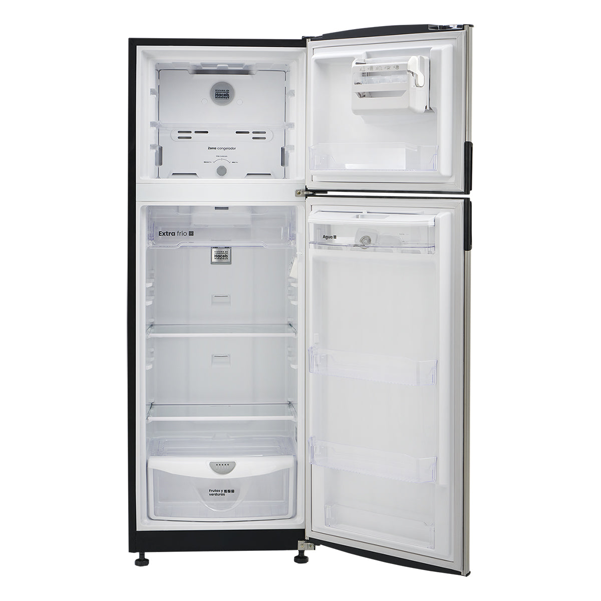 Nevera Haceb No Frost 271 Litros Manija Integrada Inox Inverter -  NEV 271 SE DA MI INOX INV
