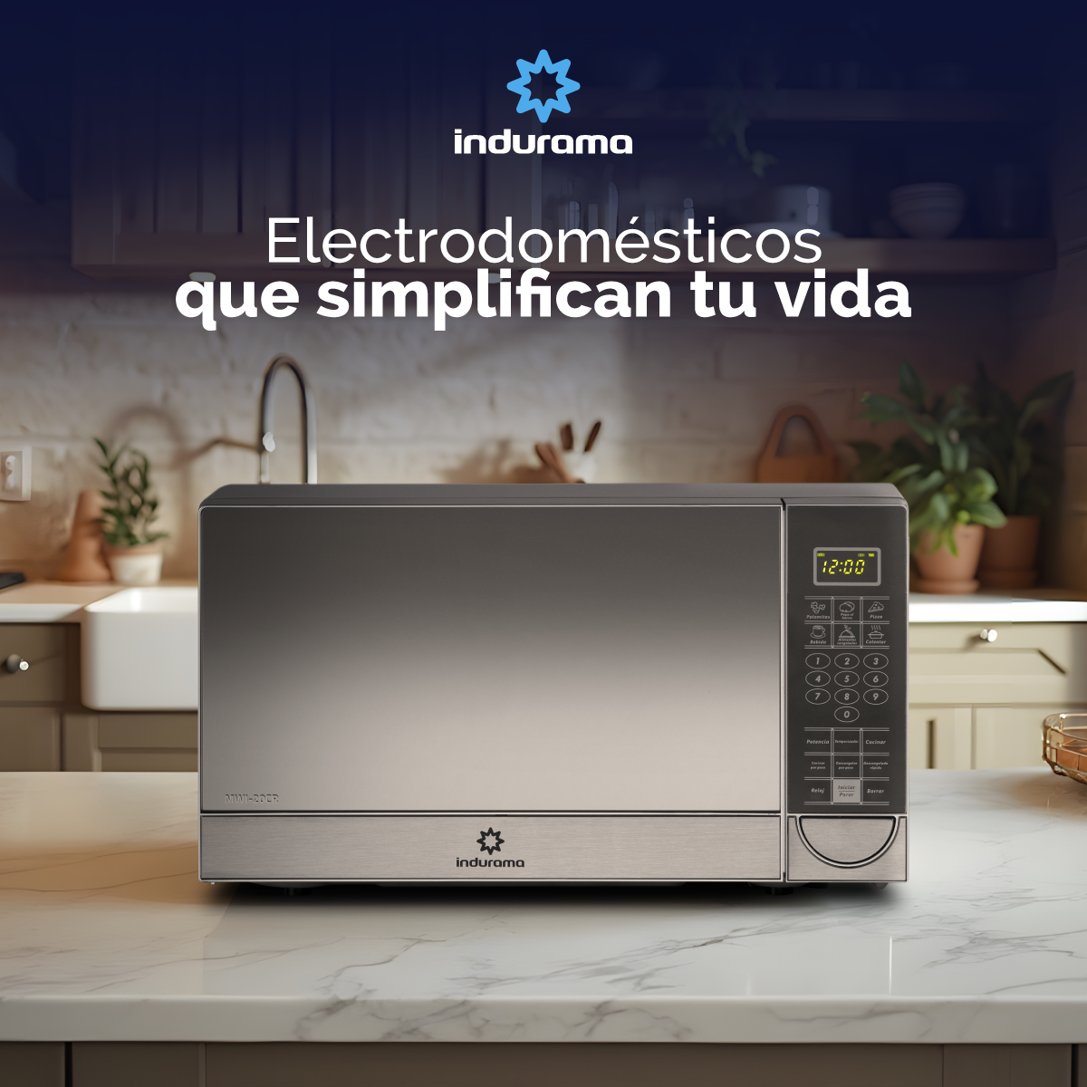 Horno Indurama  Microondas 20 LTS Croma MWI-20CR