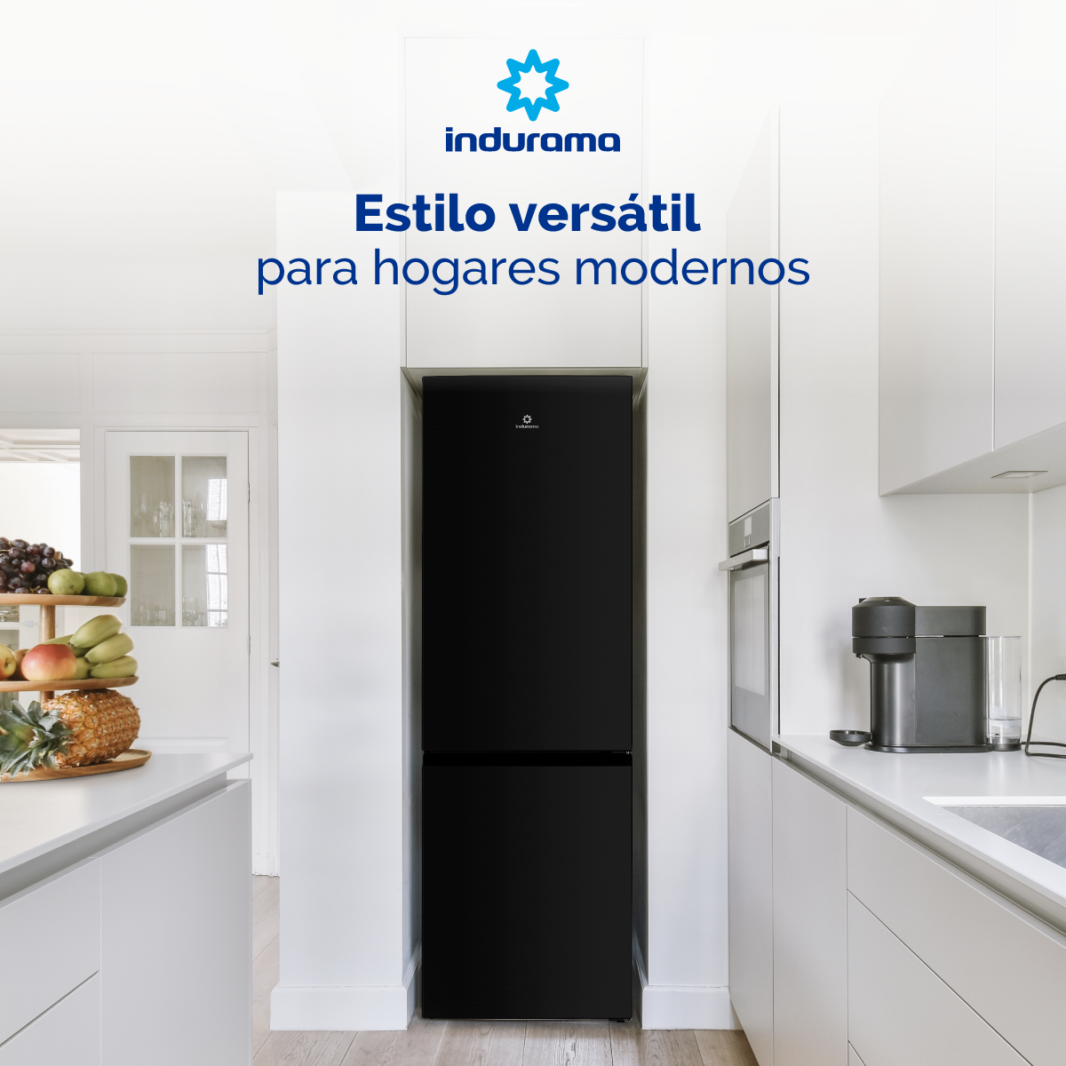 Nevera Indurama Tipo Europeo Bottom Mount Ri-6312 Negra 312 Lts