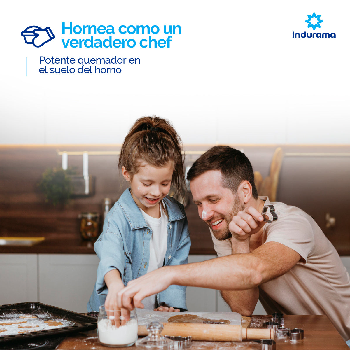 Estufa INDURAMA Bilbao Plus 4PTOS Gas Natural TBIL008