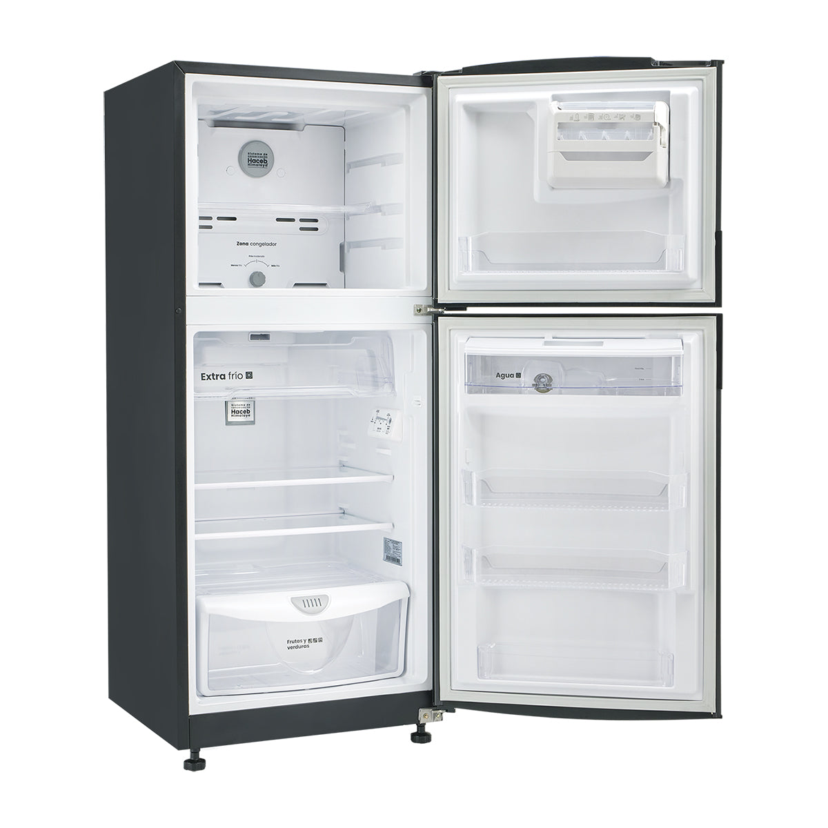 Nevera Haceb No Frost 243 litros manija integrada gris plomo -  N 243 SE MI PLOMO