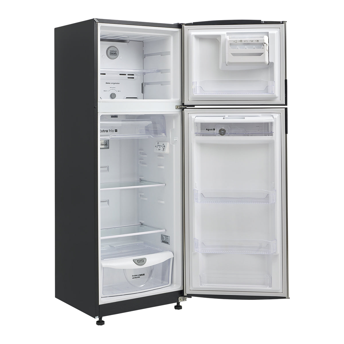 Nevera Haceb No Frost 271 Litros Manija Integrada Inox Inverter -  NEV 271 SE DA MI INOX INV