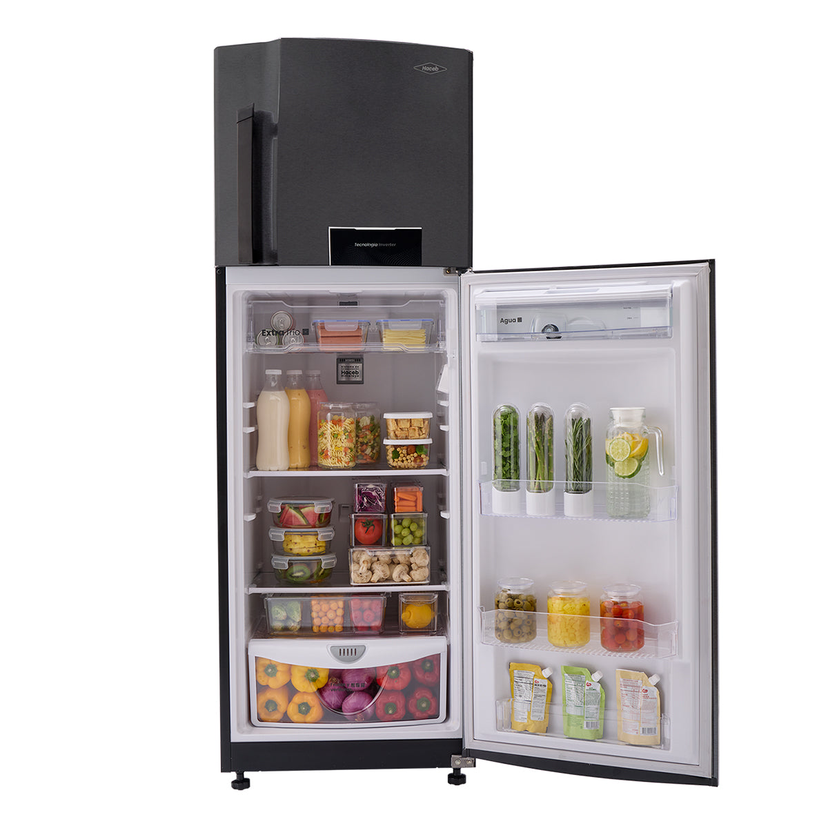 Nevera Haceb No Frost 311 Litros Manija Externa Titanio Inverter - NEV LIS 311 SE DA ME TI INV - Logística Haceb