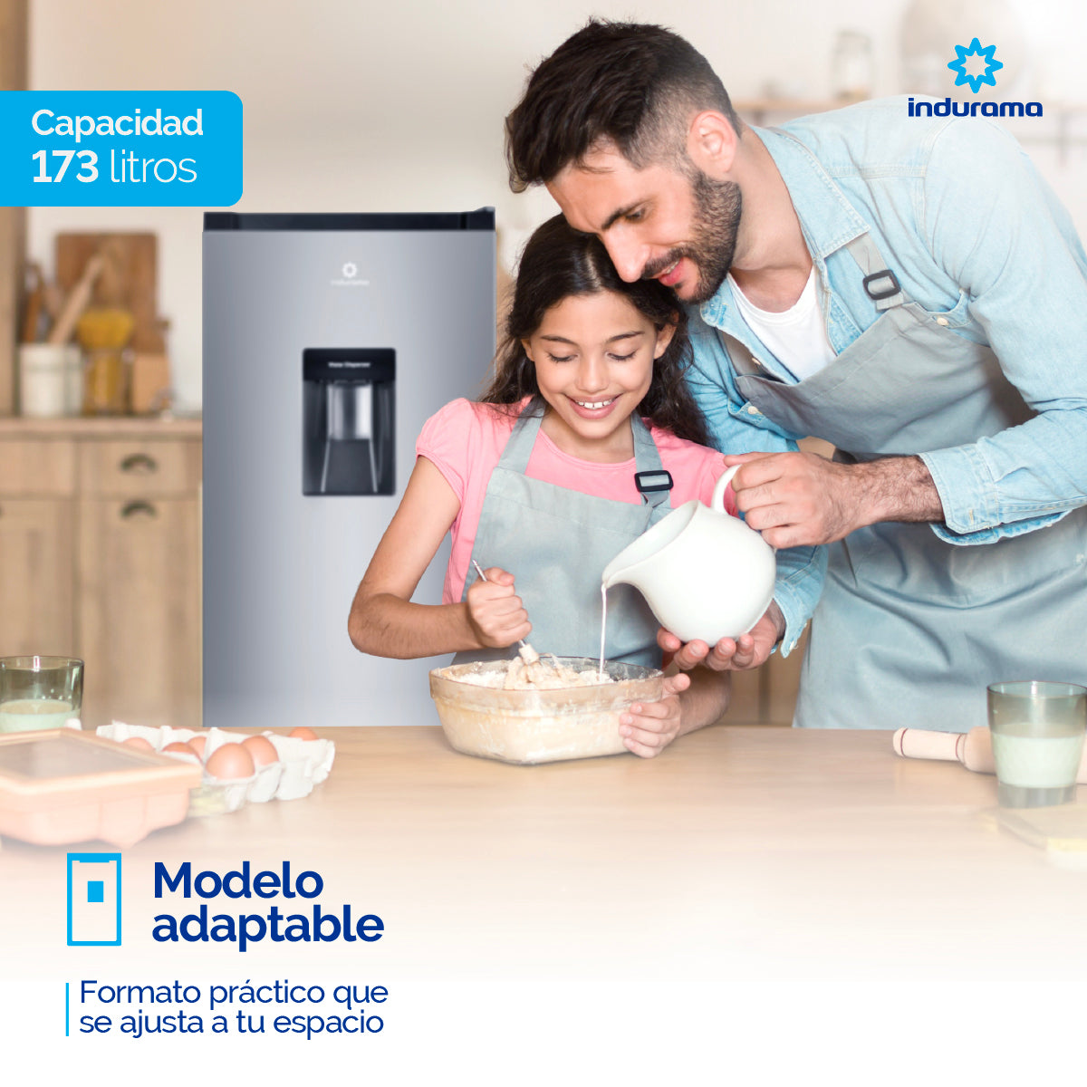 Nevera INDURAMA Frost RI-289D - 173 LTS