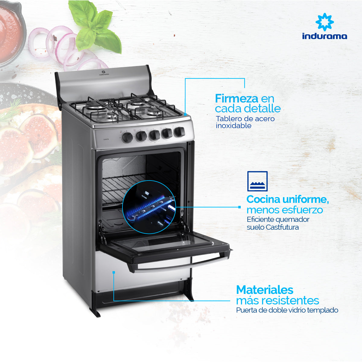 Estufa INDURAMA Dublin 4 PTOS 20" - 30001500