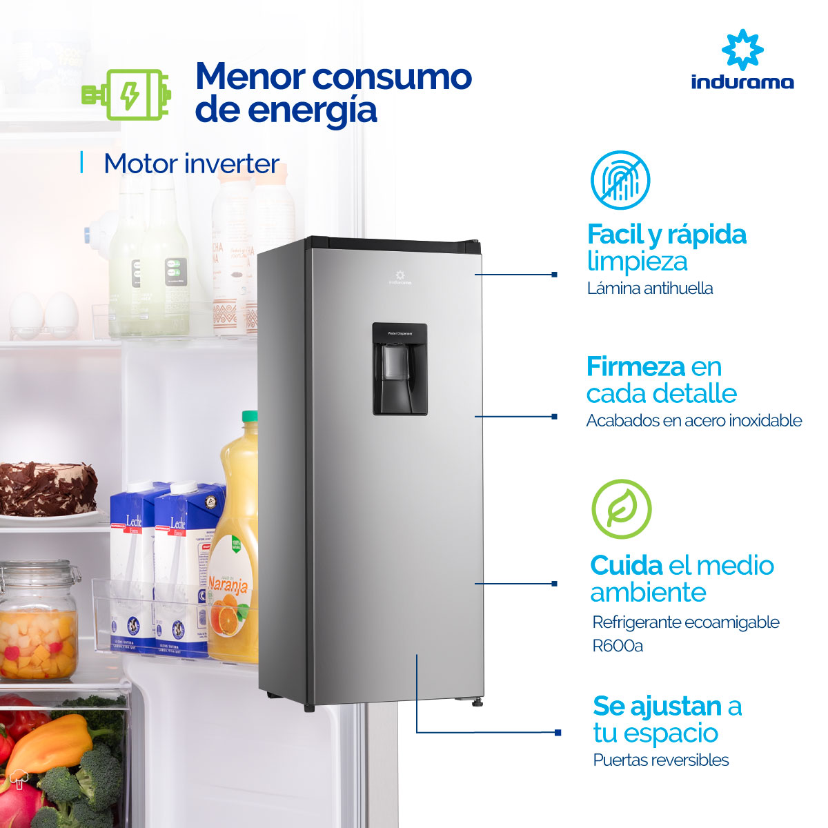 Nevera INDURAMA Frost RI-289D - 173 LTS