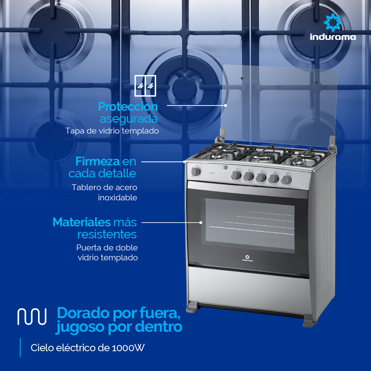 Estufa INDURAMA Alcala Quarzo Gas Natural 30001145