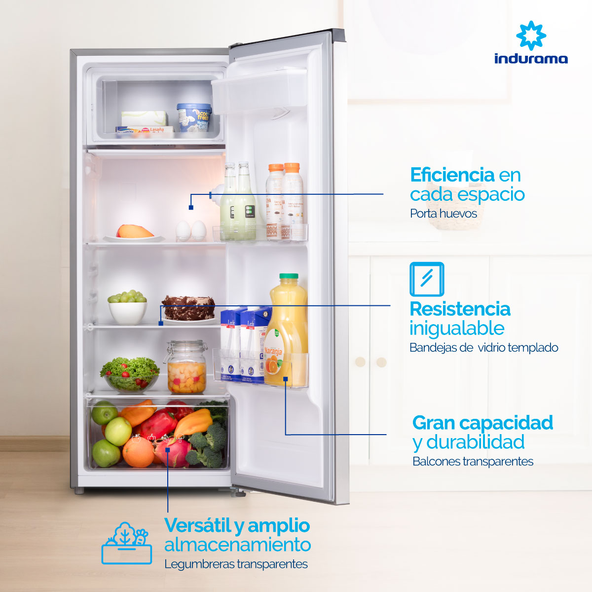 Nevera INDURAMA Frost RI-289D - 173 LTS