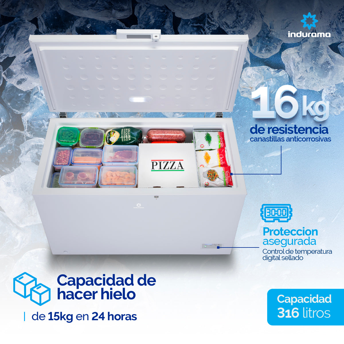 Congelador Indurama 325 LTS - CI-299TM