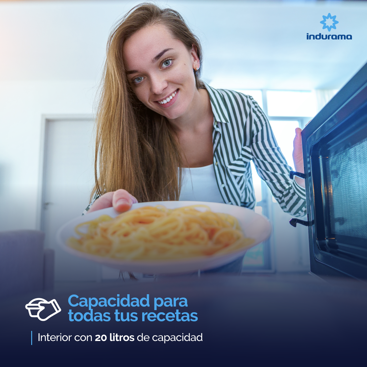 Horno Indurama  Microondas 20 LTS Croma MWI-20CR