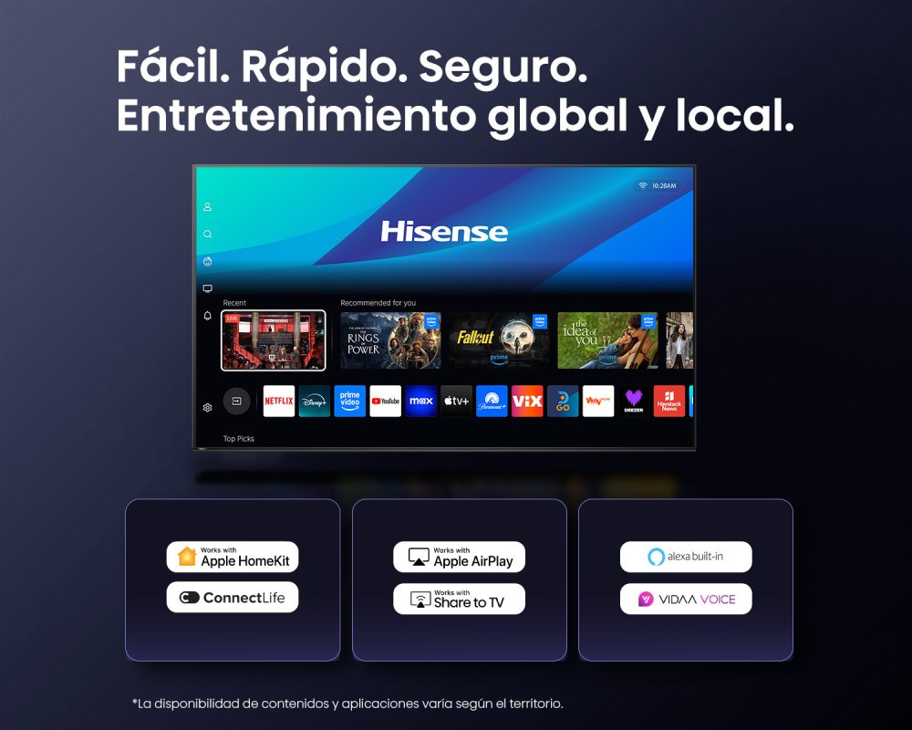 Televisor Hisense 55" Pulgadas QLed 4K - 55Q6QV