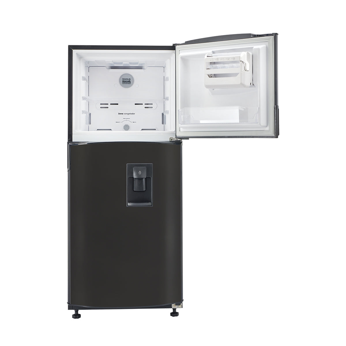 Nevera Haceb No Frost 243 litros manija integrada gris plomo -  N 243 SE MI PLOMO