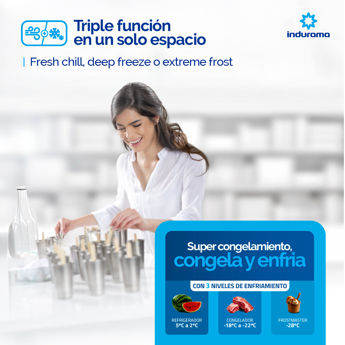 Congelador Indurama 325 LTS - CI-299TM