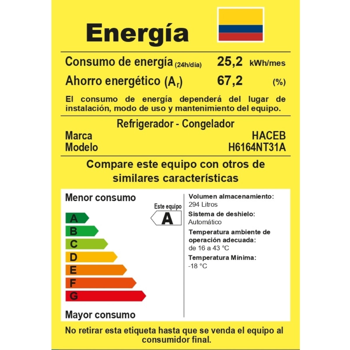 Nevera Haceb No Frost 311 Litros Manija Externa Titanio Inverter - NEV LIS 311 SE DA ME TI INV - Logística Haceb