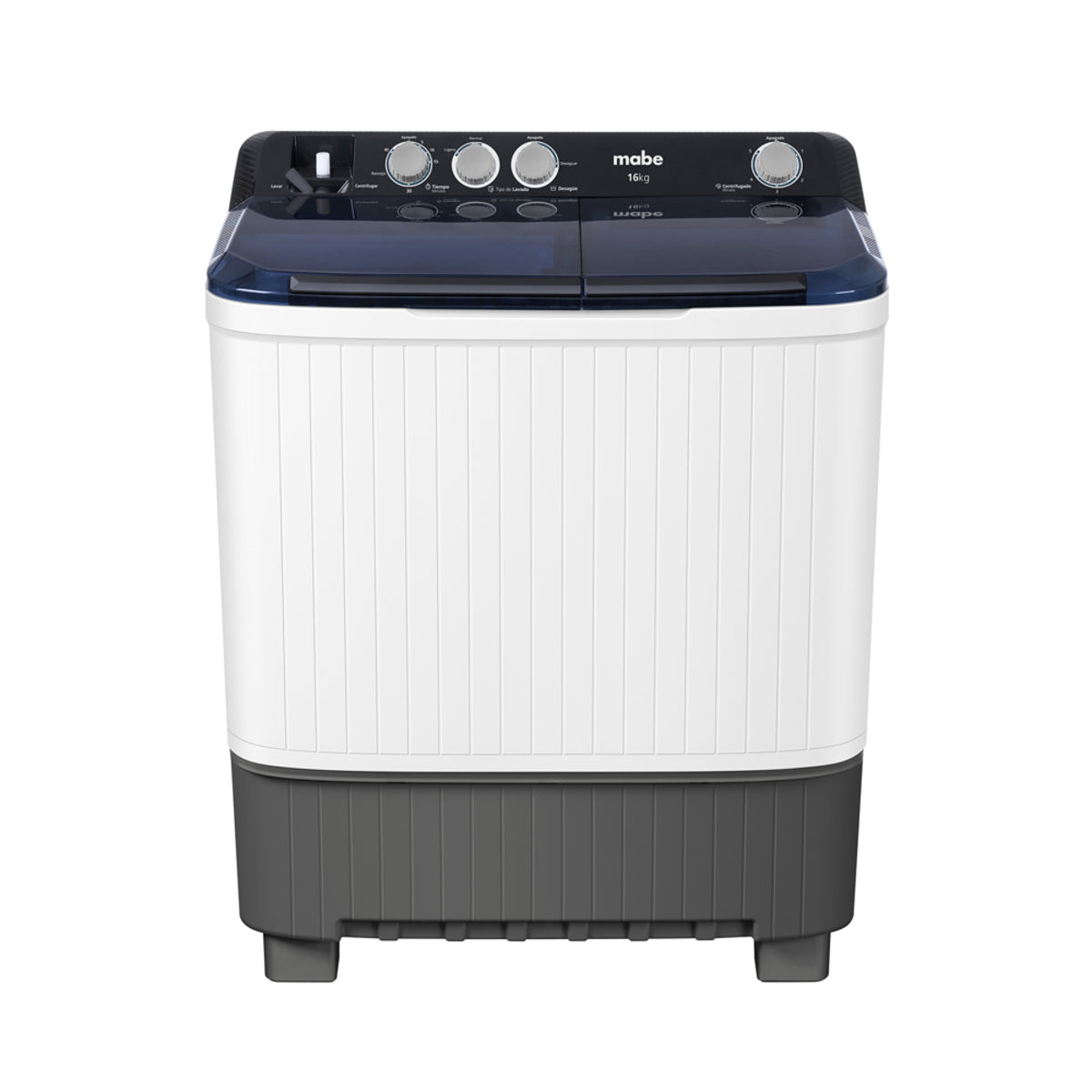 Lavadora Dos Tinas Semiautomática 16 Kg Blanca Mabe - LMD6124HBAB0