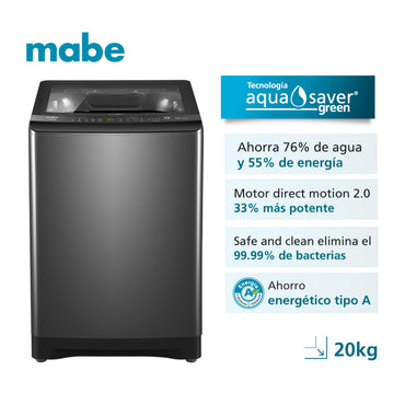 Lavadora Mabe Diamond Gray 20 Kg Automática - LMA0220WDGAB0