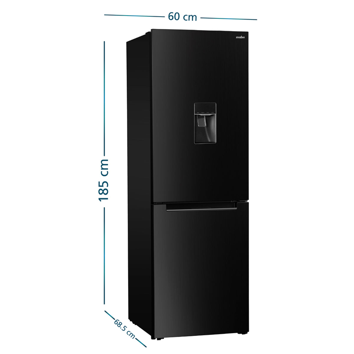 Nevera Mabe No Frost 360 LTS Brutos Black Steel - RMB432PXBQP0