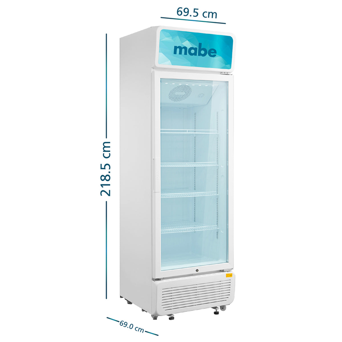 Vitrina Refrigeradora 416 L Brutos Blanco Mabe - ALASKAVIT416CEG