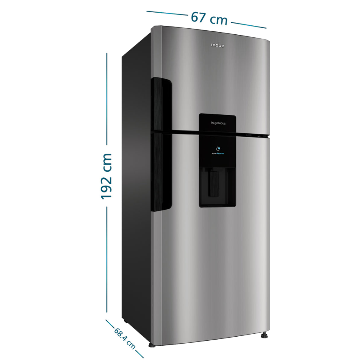 Nevera Mabe No Frost 470 L Brutos Inox - RMP470YCU