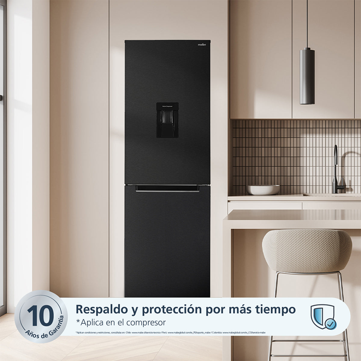 Nevera Mabe No Frost 360 LTS Brutos Black Steel - RMB432PXBQP0