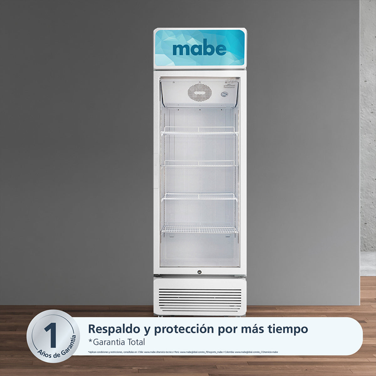 Vitrina Refrigeradora 416 L Brutos Blanco Mabe - ALASKAVIT416CEG