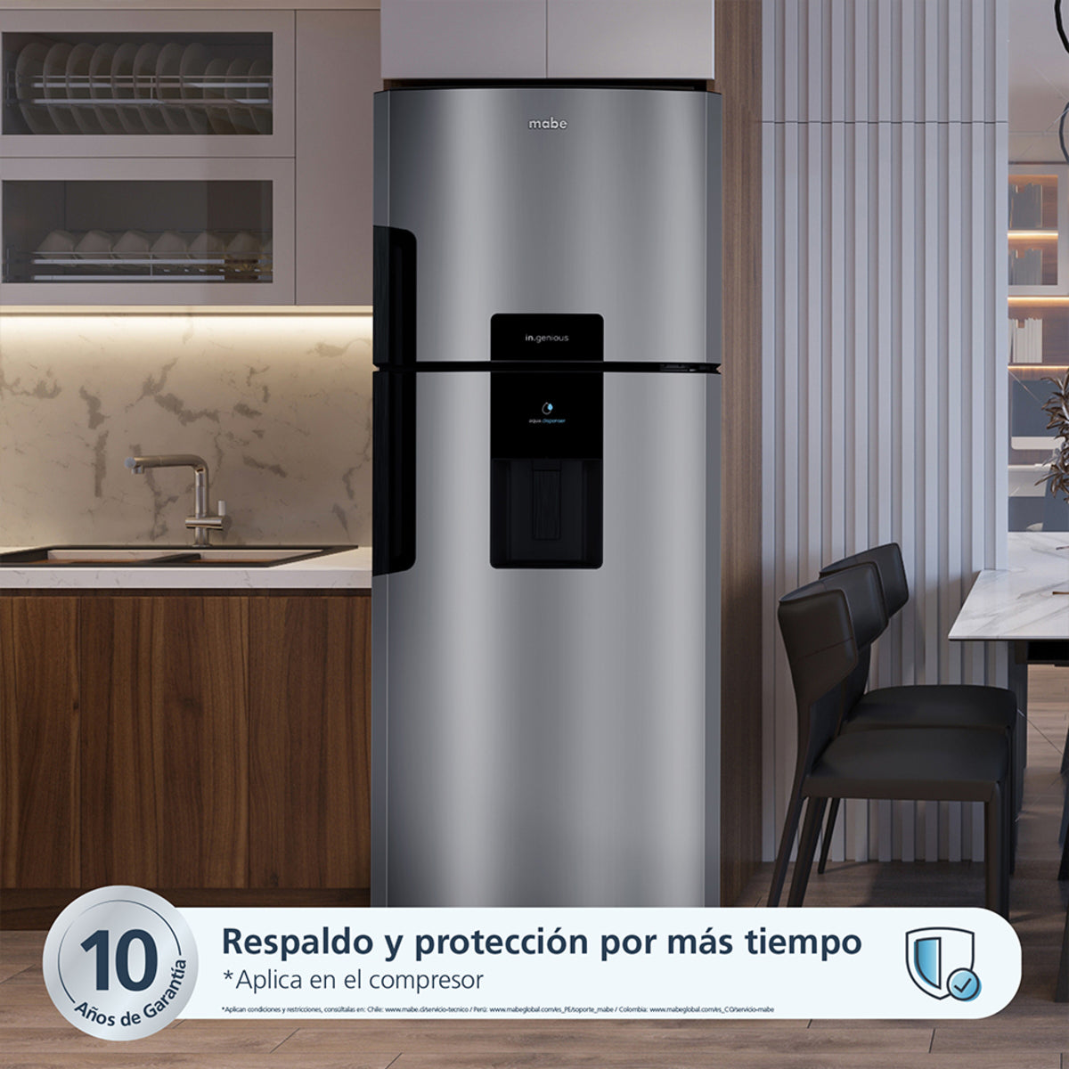 Nevera Mabe No Frost 470 L Brutos Inox - RMP470YCU