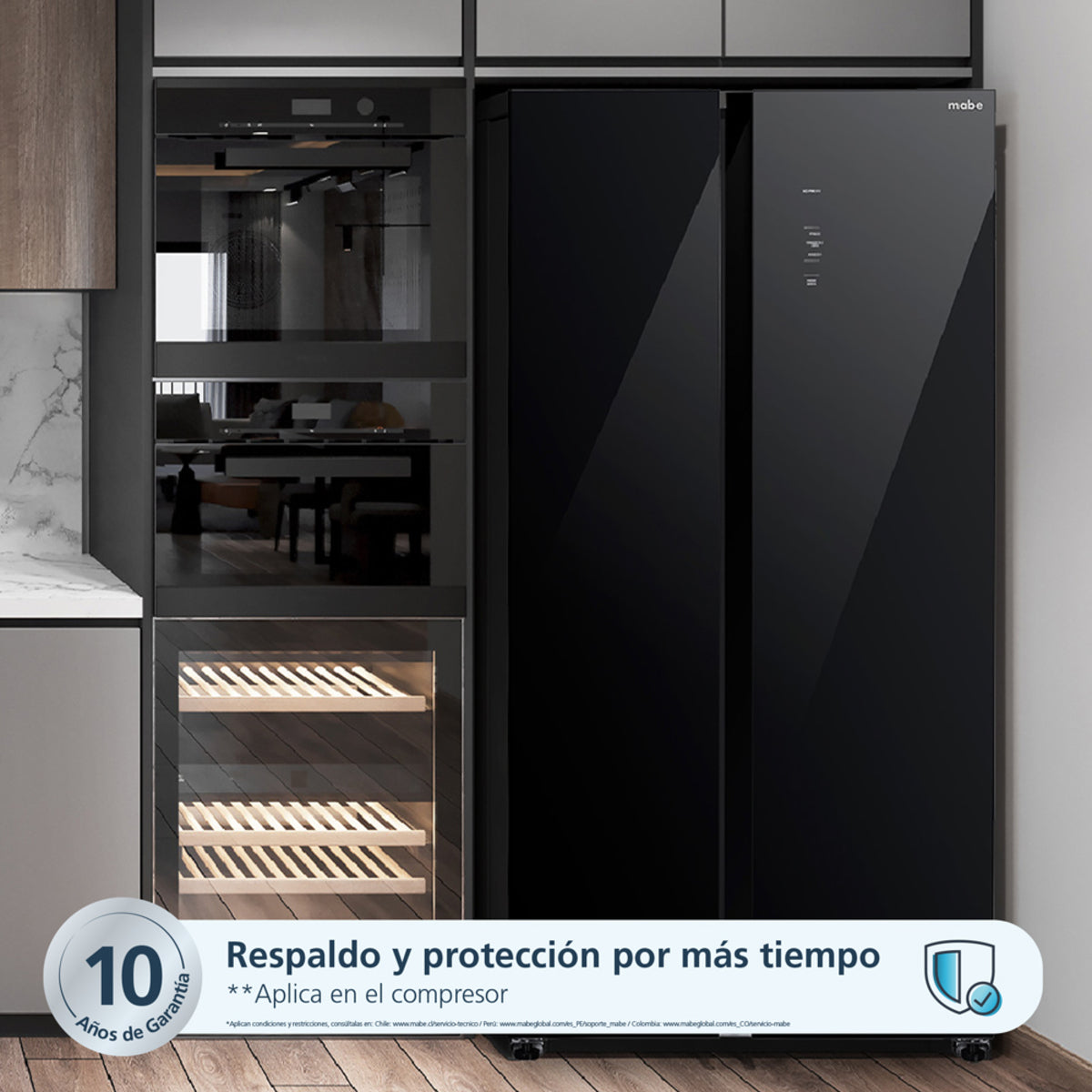 NEVECON MABE 631 LTS SIDE BY SIDE MSL631LKLNGO