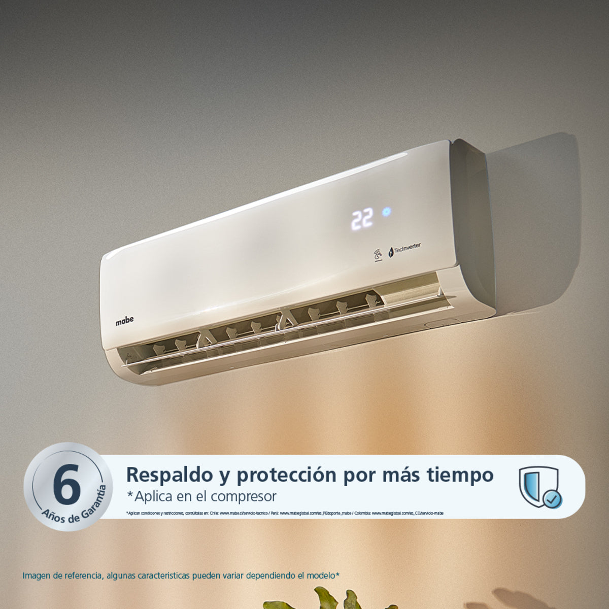 Aire Acondicionado Mabe Tradicional 220v 12000 BTU - MMT12CDBWCCBC1