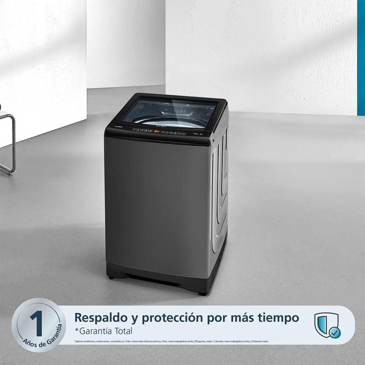 Lavadora Digital Automática de 9 kg Mabe - LMA9020WDGAB0
