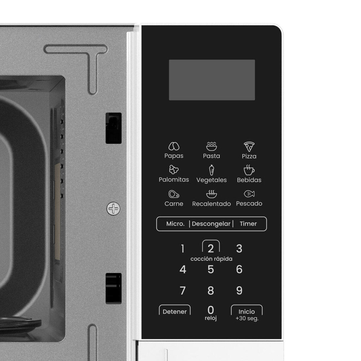 Horno Microondas Mabe 0.7 cuft (19.8 Litros) Negro - HMM07BBW