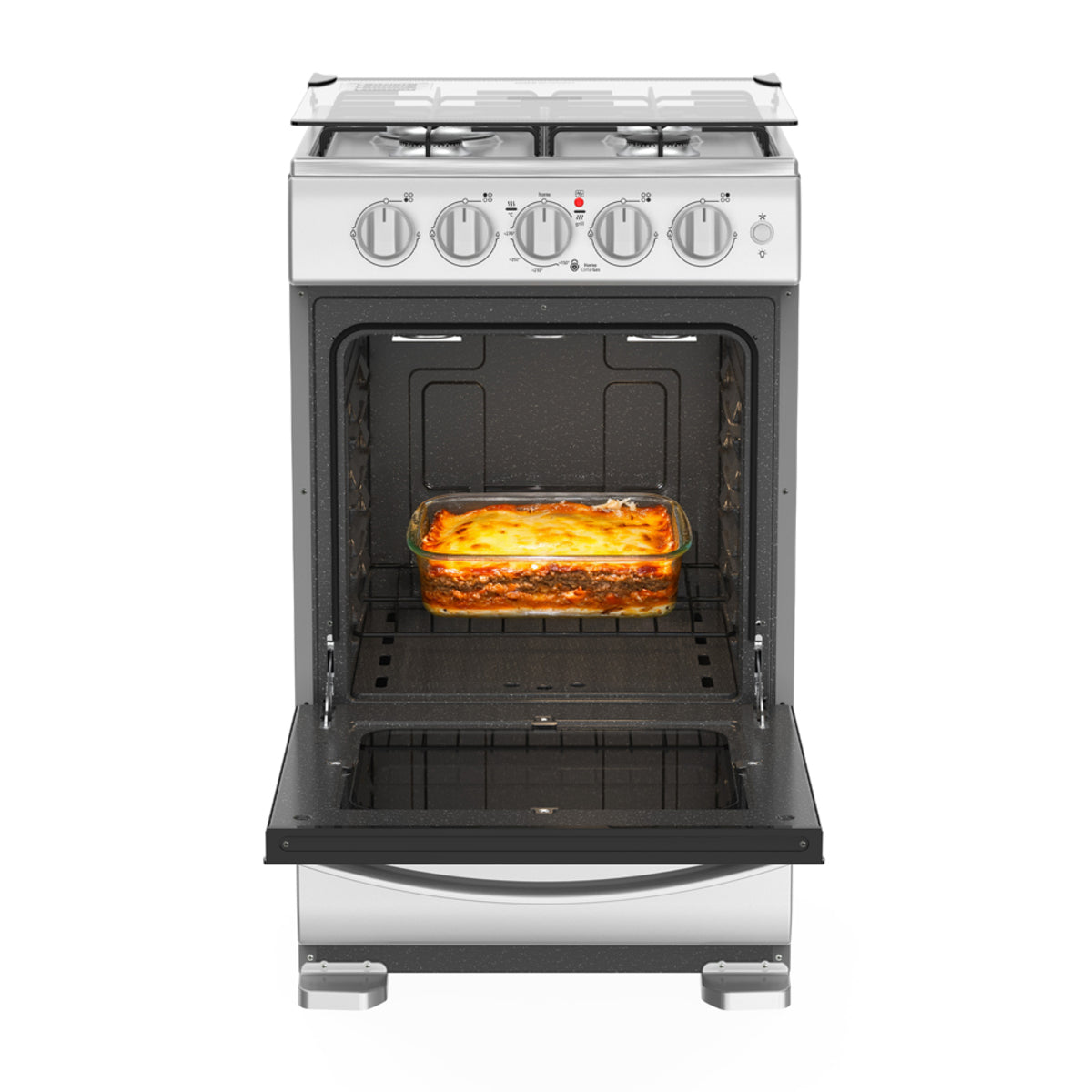 Estufa Mabe 52 cm Inox Gas Natural 4 Puestos - EMC5140ANG0