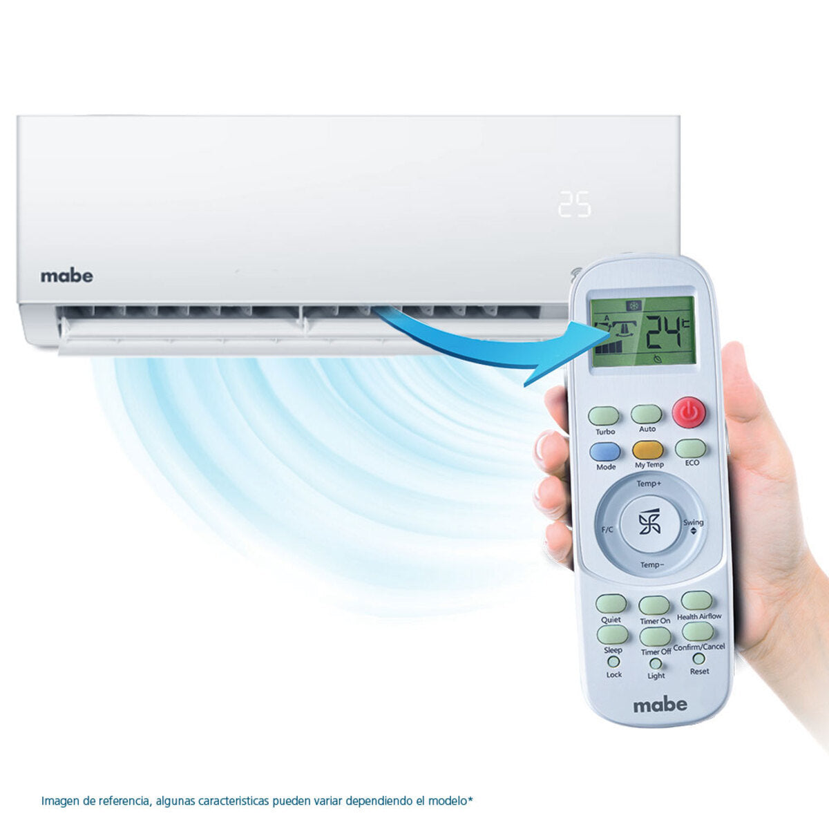Aire Acondicionado Mabe Tradicional 220v 12000 BTU - MMT12CDBWCCBC1