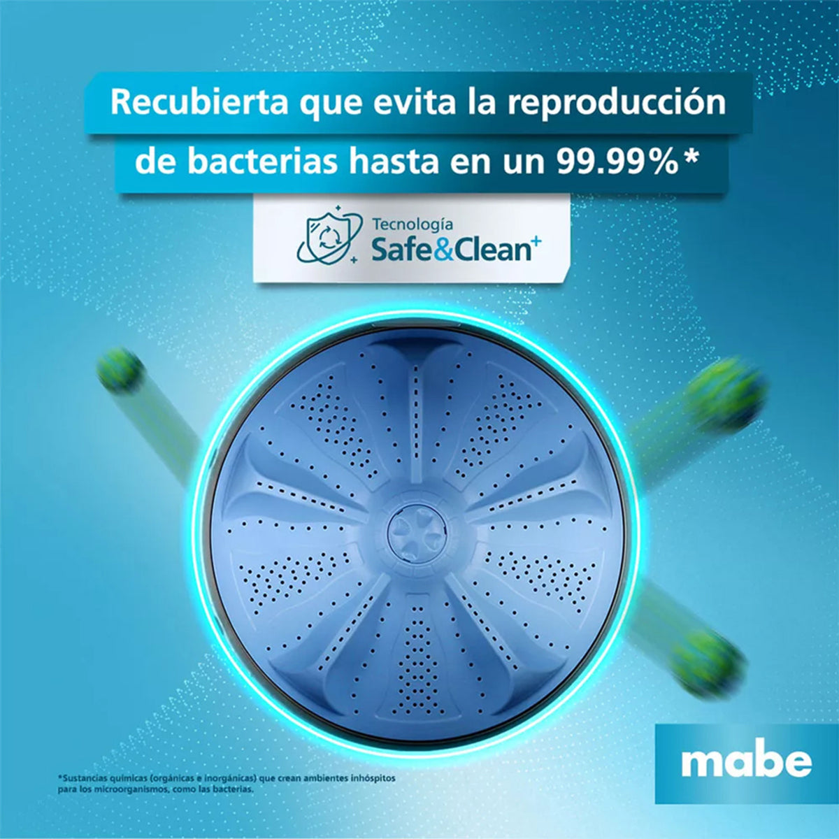 Lavadora Dos Tinas Semiautomática 16 Kg Blanca Mabe - LMD6124HBAB0