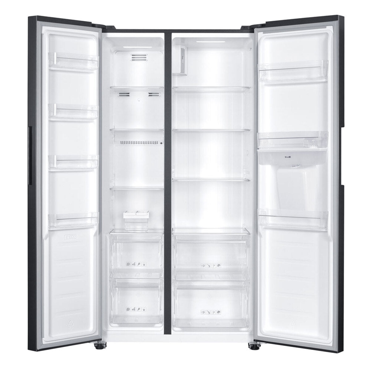 Nevecon Mabe Side by Side Inver 480 LTS Brutos Black Steel Mabe - MSL480LMLPS0