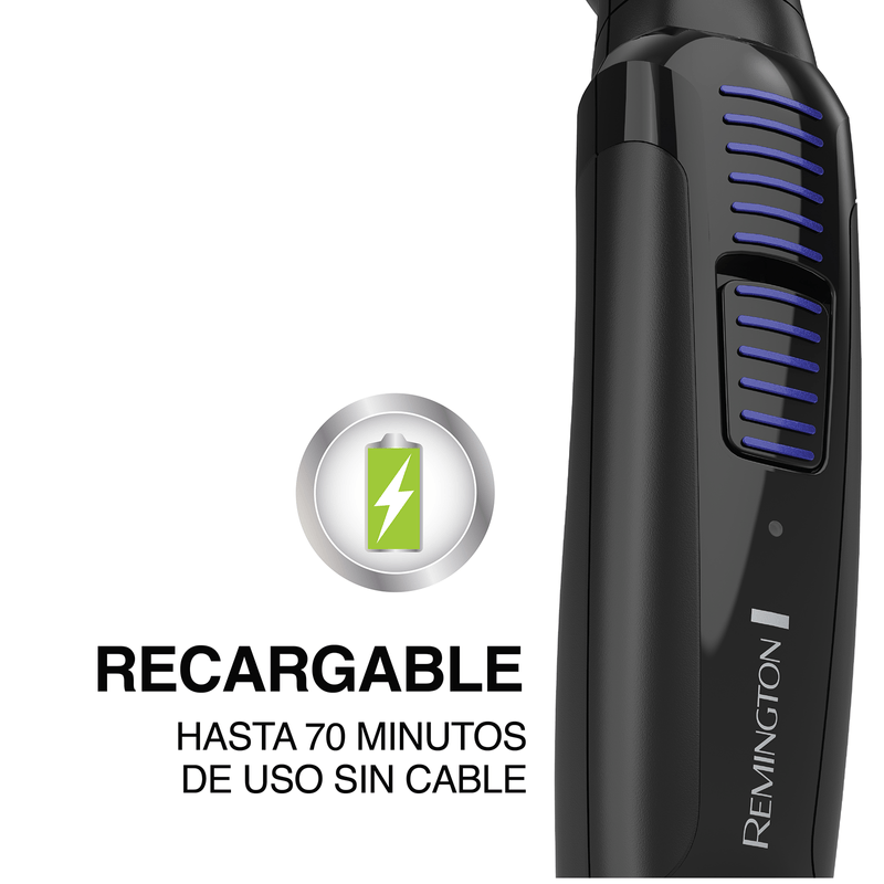 Recortadora Remington Recargable Kit Barba y Bigote PG6125