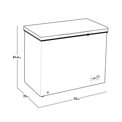 CONGELADOR HORIZONTAL ELECTROLUX 320LTS PCM LED    EFCC32C3HQW