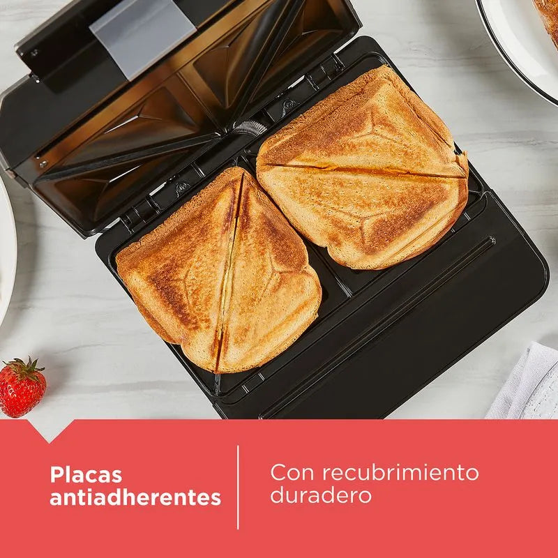 Sanduchera Black+Decker de facil limpieza SM602F-1BDLA