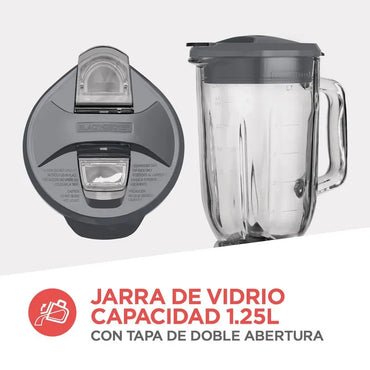 Licuadora Black+Decker Jarra de vidrio 1.25L - BLBD210GB