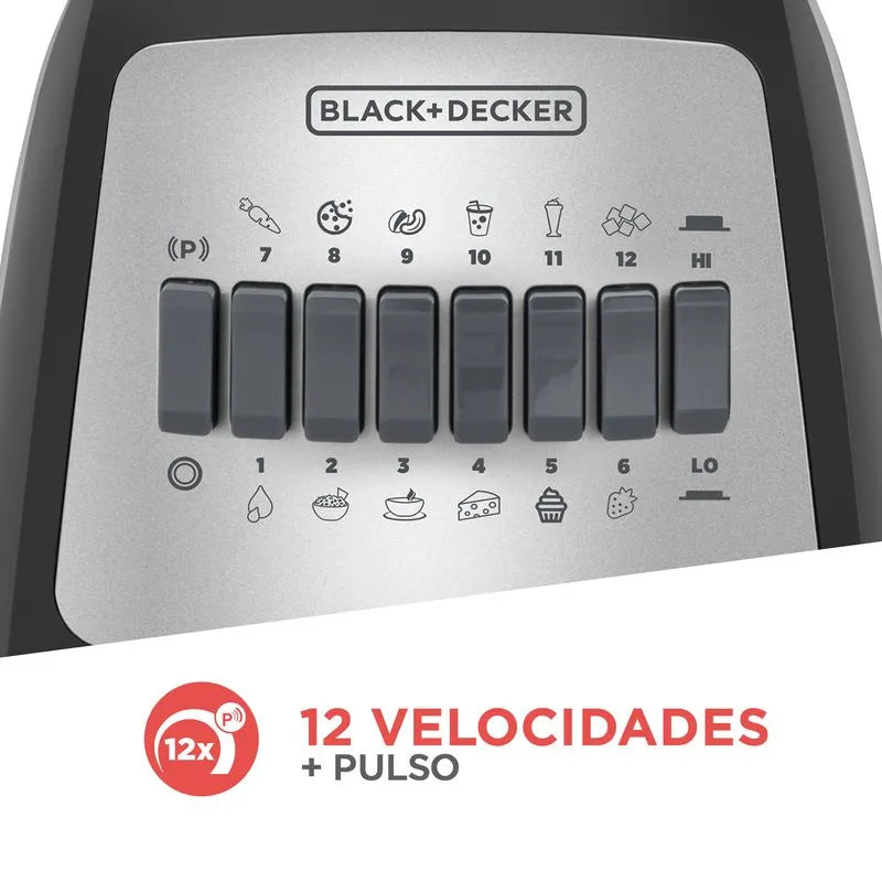 Licuadora Black+Decker Jarra de vidrio 1.25L - BLBD210GB