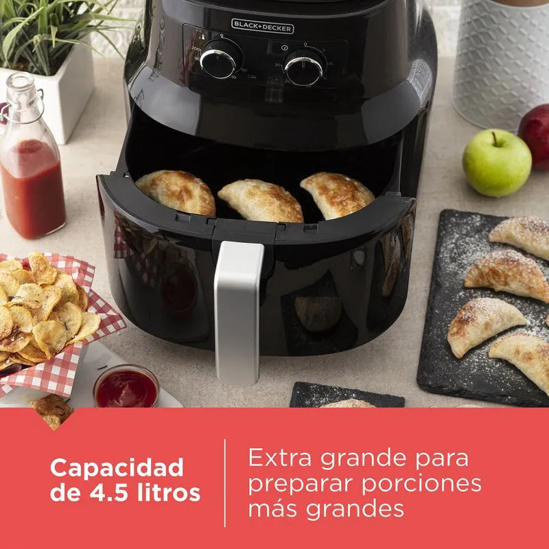 FREIDORA BLACK+DECKER 4.5 LTS NEGRA   HF4004B