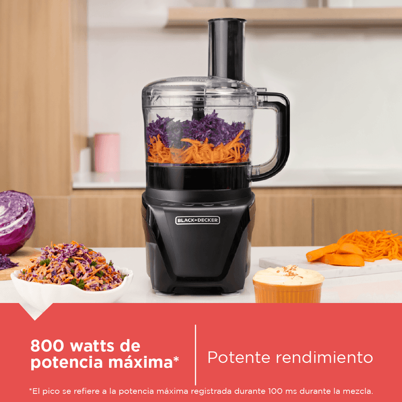 Procesador de alimentos BLACK+DECKER FP4342 Negro